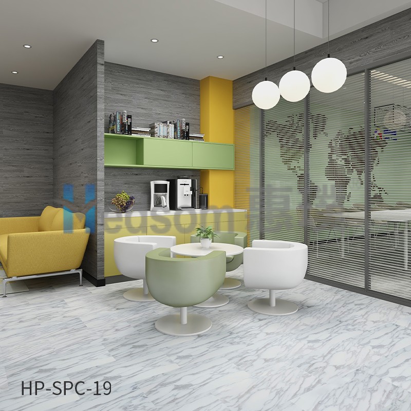 HP-SPC-19 惠璞石塑石材鎖扣地板溫馨舒適防潮放水防滑